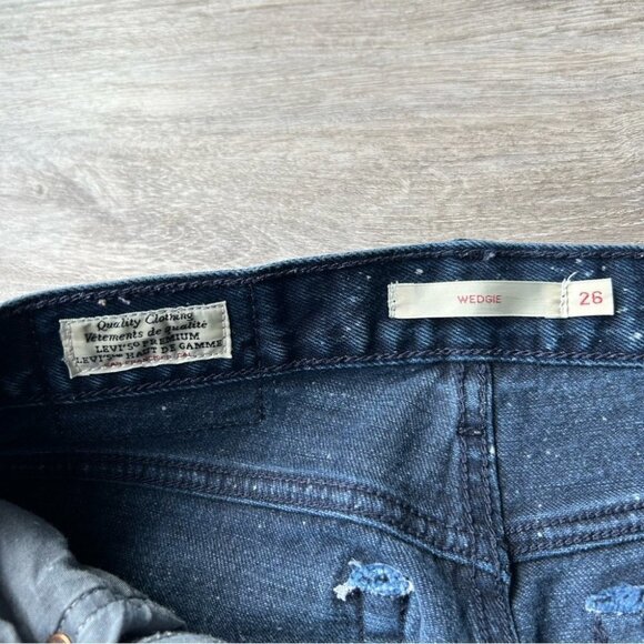 Levi’s Wedgie Splatter Spots Pattern Button  Fly Jeans - Picture 7 of 12